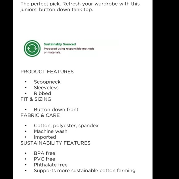 So green XL button front tank top with ruffle trim on neckline and arms - Picture 11 of 14